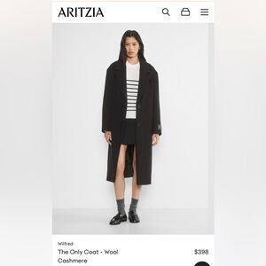 BNWT Wilfred The Only Coat in Black size L